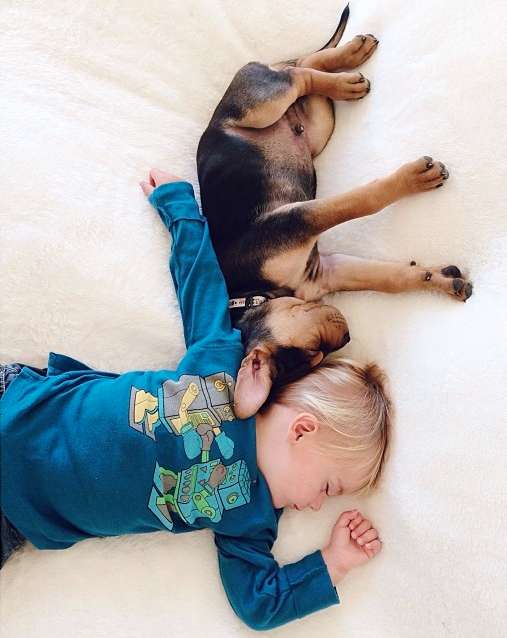 Jessica A stunning Series Of Photograph Immortalizes The Friendship Between A Baby And A Puppy-3