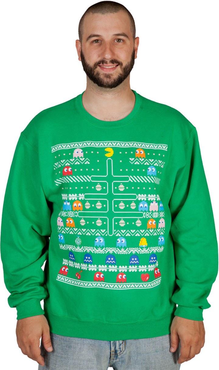 Pac-man sweat-Super Geek Sweaters For Winter Holidays-6