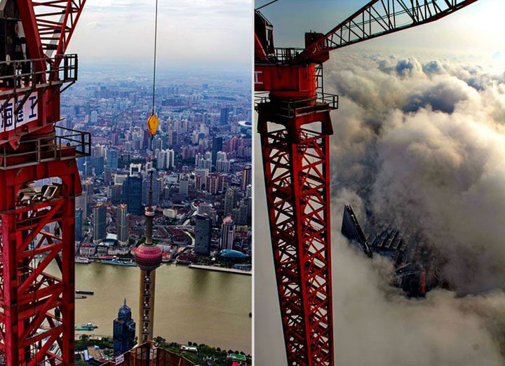 The Beauty Of Shanghai Revealed From A Crane At Height Of 600 Meters-5