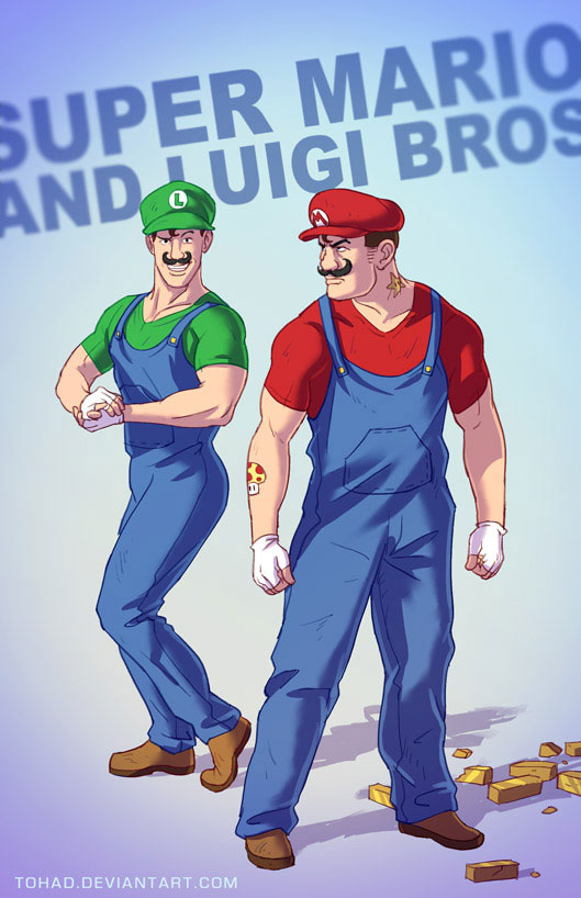 Mario & Luigi-Sylvain redraws your childhood super heroes to reveal their dark side-
