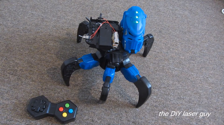 A Hobbyists Make A Drone Bot By Fitting A Robot With Death Ray Laser-3