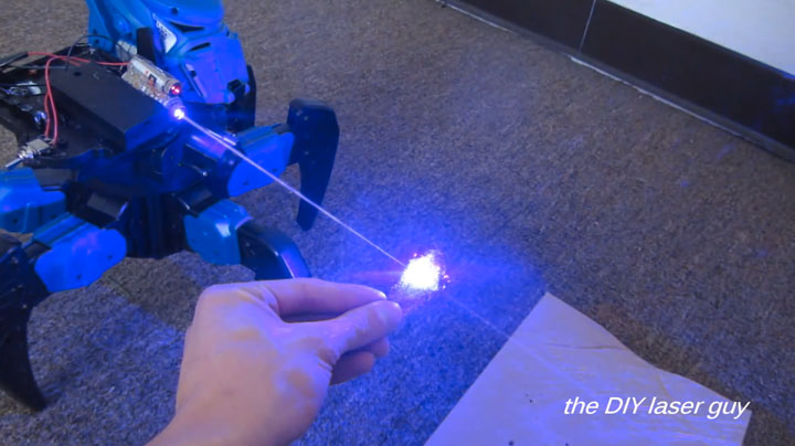 A Hobbyists Make A Drone Bot By Fitting A Robot With Death Ray Laser-7