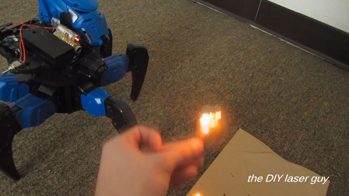 A Hobbyists Make A Drone Bot By Fitting A Robot With Death Ray Laser-9