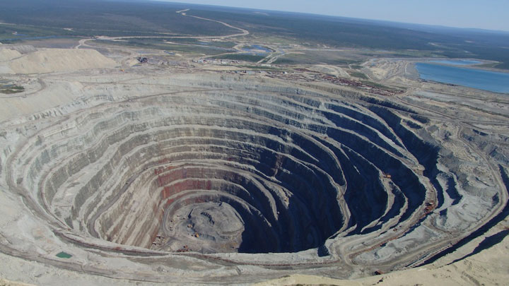 Udachnaya pipe, Russia-The Top 15 Most Impressive/strange Craters On the surface of Earth-4