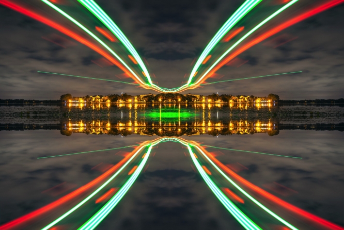 Long Exposure Photography-Examples Of Beautiful Light Painting Using Drones-4