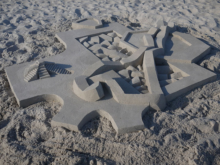Geometric Sand Castles That Are True Architectural Masterpieces -13