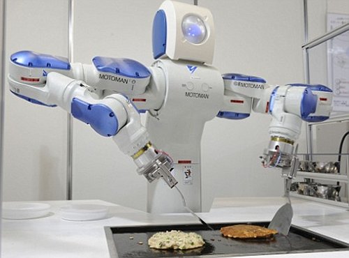 Robot Helping In Kitchen