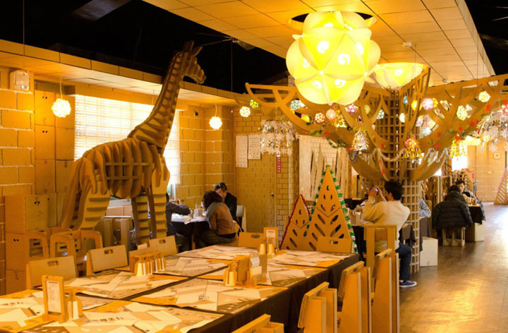 An Unusual Taiwanese Restaurant Made Entirely Of Cardboard-2