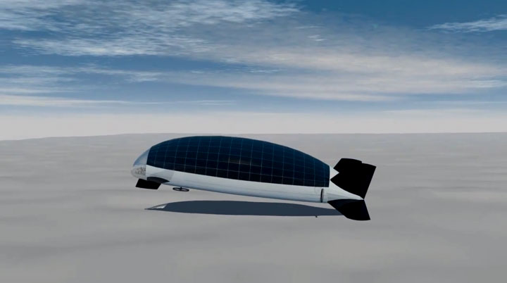 DIRISOLAR: A Futuristic Solar Powered Airship For The Family-