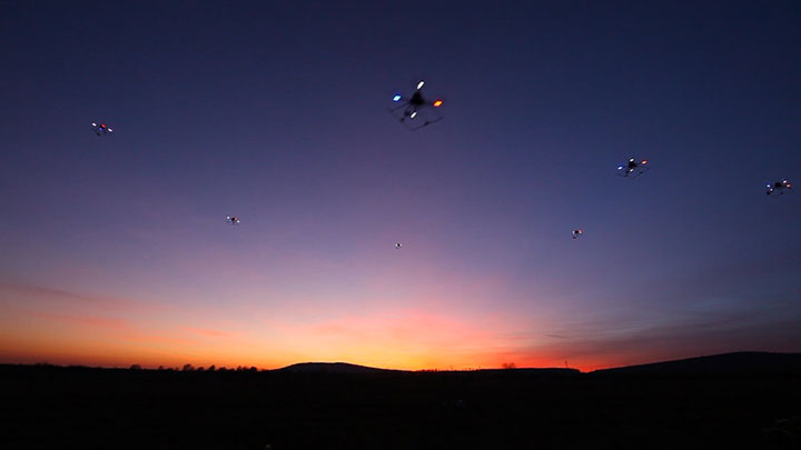 Flocking Quadcopters.-Futuristic Drones That Are Already A Reality-5