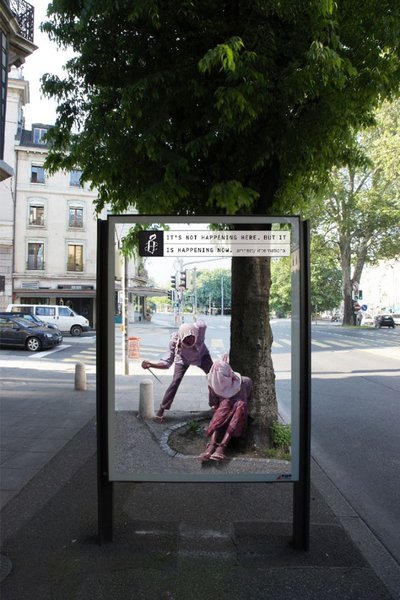 Top 12 Shocking Amnesty International Posters At Bus Stop-