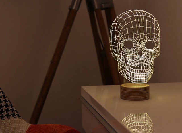 BULBING: A Flat LED Lamp That Gives ILLUSION Of 3D Shapes-