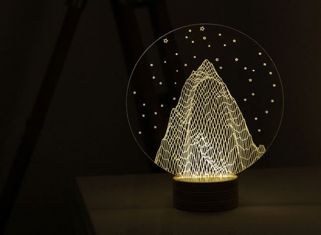BULBING: A Flat LED Lamp That Gives ILLUSION Of 3D Shapes-3