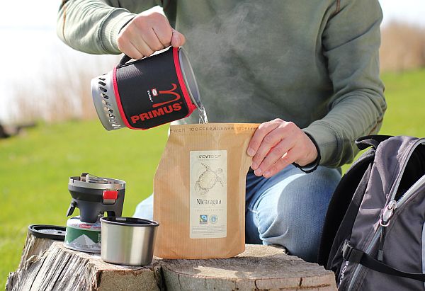 Coffee machine on the move