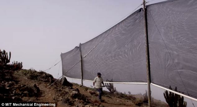 Mesh to produce water