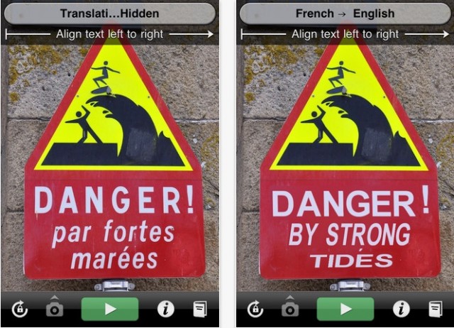 Word Lens app translation