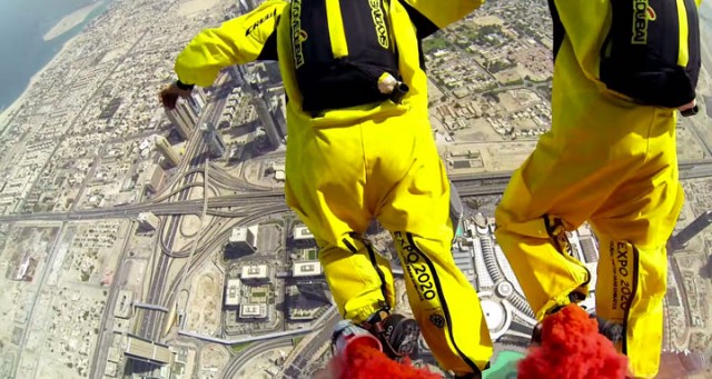 Two French Make World Record By Jumping From World's Highest Tower (Video)-7
