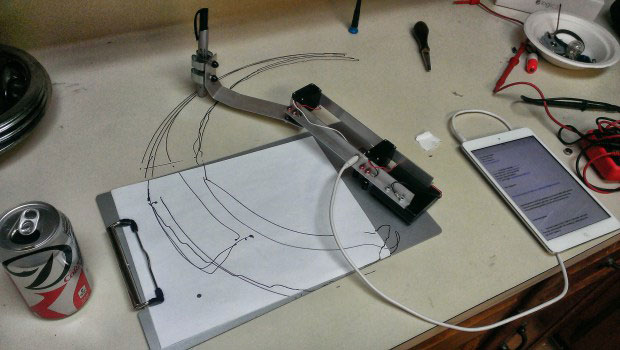 A DIY Mechanical Robotic Arm That Can Draw You Favourite Drawings-3