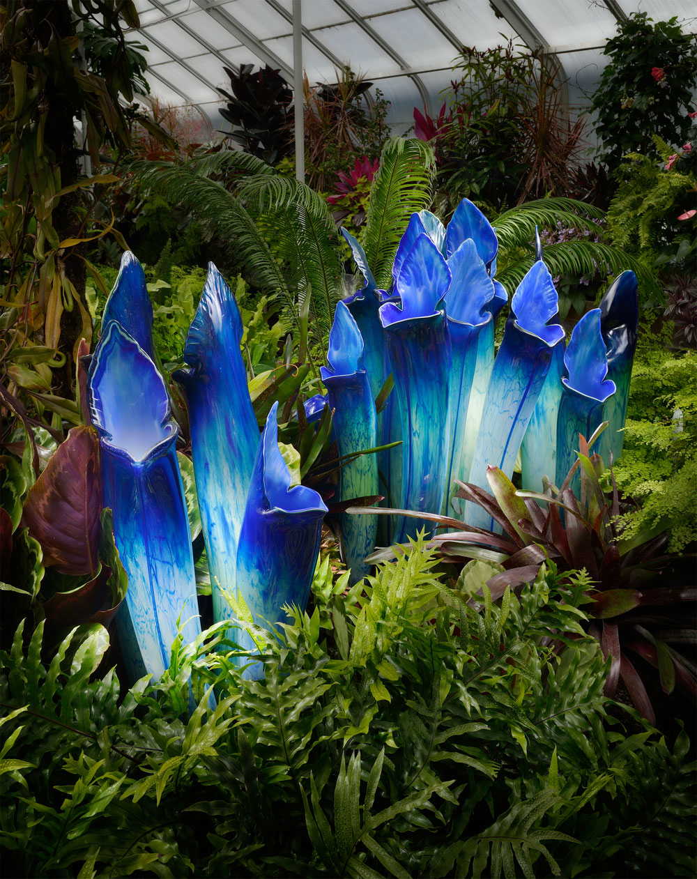 Gigantic And Realistic Flower Sculptures Made From Glass -13