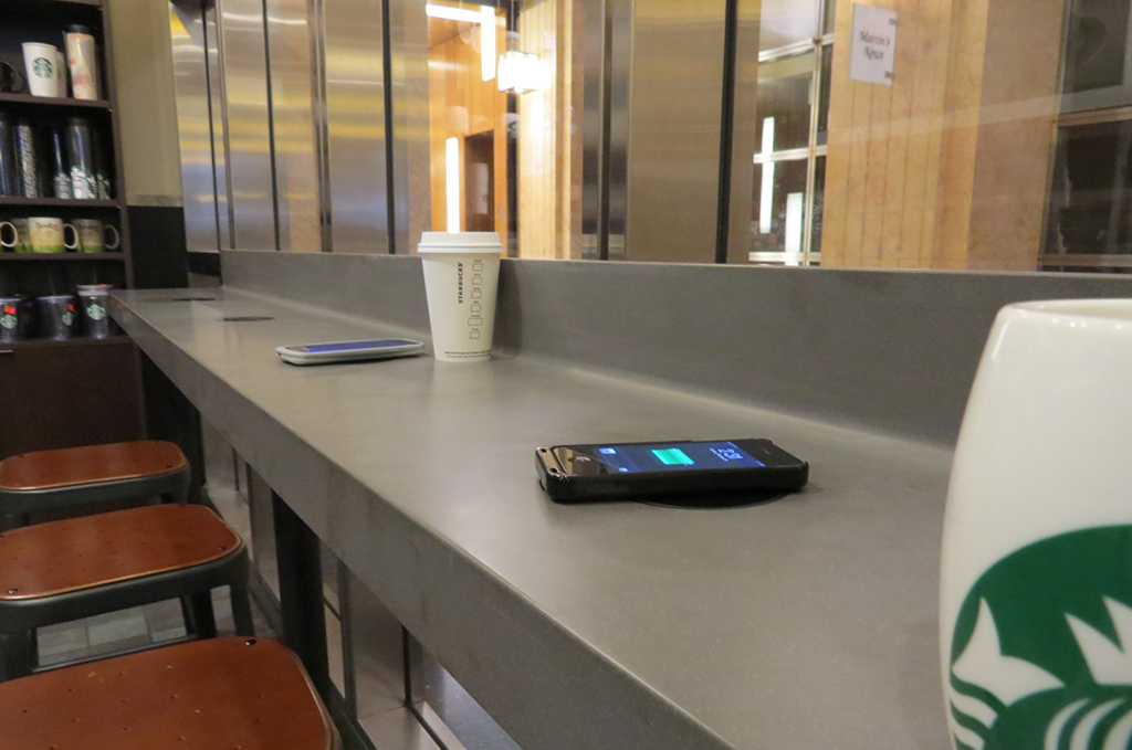 Starbucks Installing Wireless Charging Pads Across Its Outlets-1