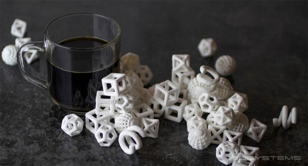 3D printed sugar cubes for coffee