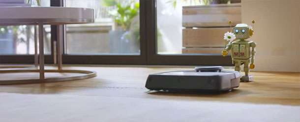 A Cute Love Story Between A Robot And A Robotic Vacuum Cleaner-
