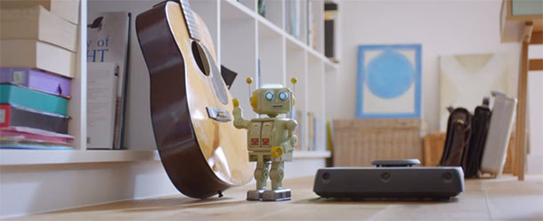 A Cute Love Story Between A Robot And A Robotic Vacuum Cleaner-1