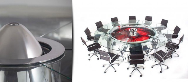 This Amazing Conference Table Is Actually A Huge Jet Engine-