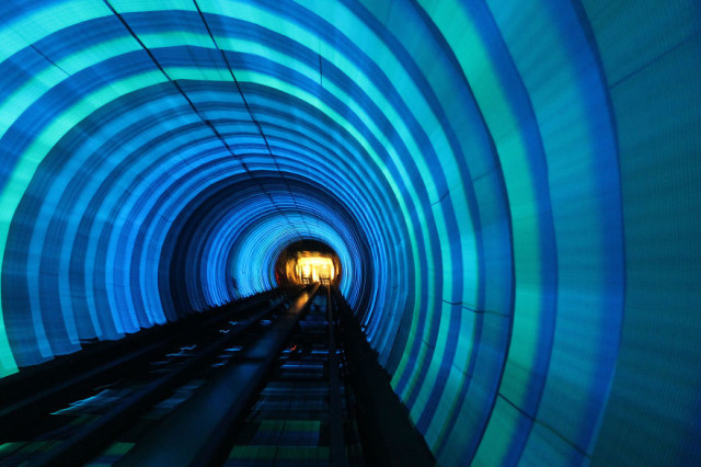 The tunnel Bund in Shanghai, China-25 Most Beautiful Subway Stations Around The World (Photo Gallery)-