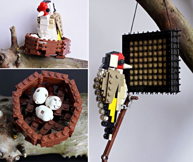 Amazing Bird Models Made Using Simple LEGO Bricks-15