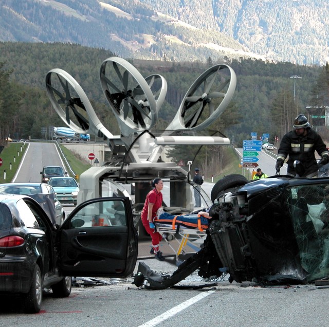 A Drone Ambulance Straight From The Movie Avatar-2