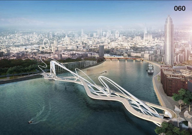 12 Most Beautiful Designs For The Planned Pedestrian Bridge In London-7