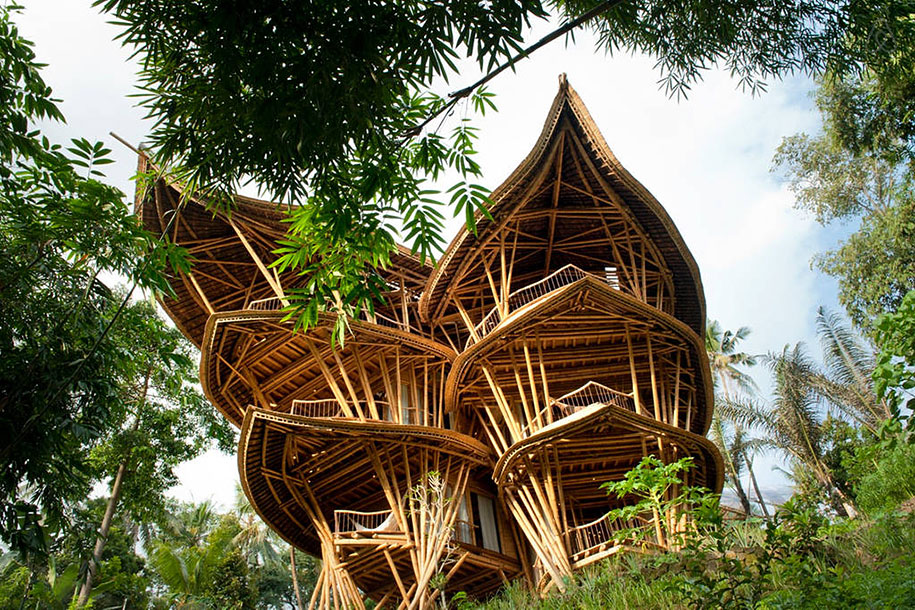 Sustainable Magic Houses In Bali, Built Using Bamboo-
