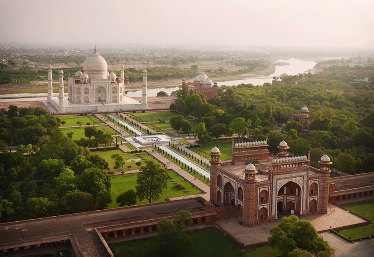 The Taj Mahal, India-21 Most Beautiful Places Photographed By Drones Where Overflight Is Illegal Today-3