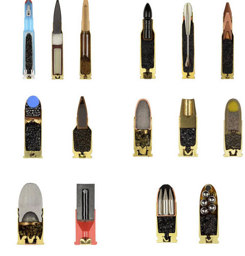 Gun ammunition-Discover Amazing Cross-section View Of 22 Everyday Objects Cut In Half-12