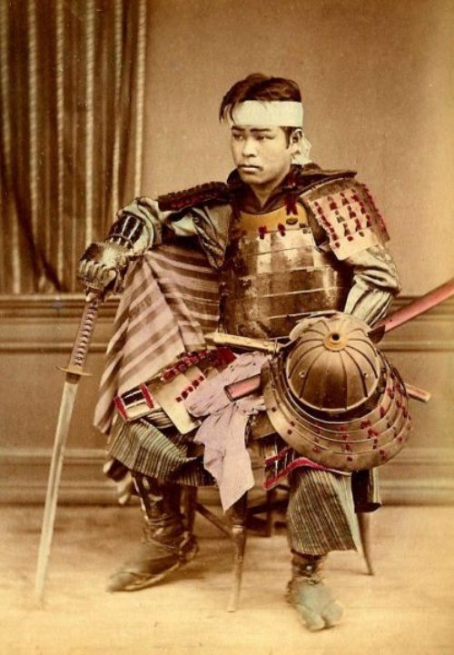 Very Rare Color Photographs Of Samurais Resurface-7