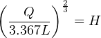 (      ) 2
  --Q--- 3 = H
  3.367L
