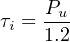 τi = Pu-
1.2