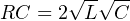 √ -√ --
RC = 2 L C