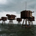 The forts of the Maunsell Sea in England.
