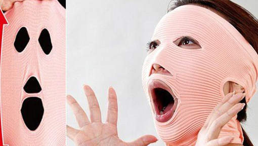 A Strange And Unusual Anti-Wrinkle Mask Made In Japan