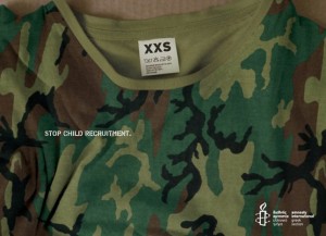A shocking add against child soldiers