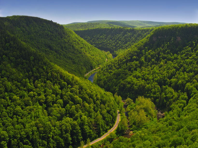 Pine Creek Gorge in Pennsylvania