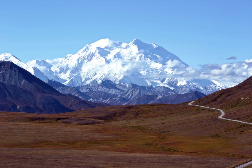 Mount McKinley (or Denali) in Alaska