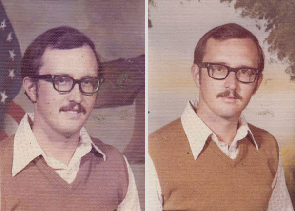 For 40 Years A Professor Wore Same Clothes For Annual Class Photo