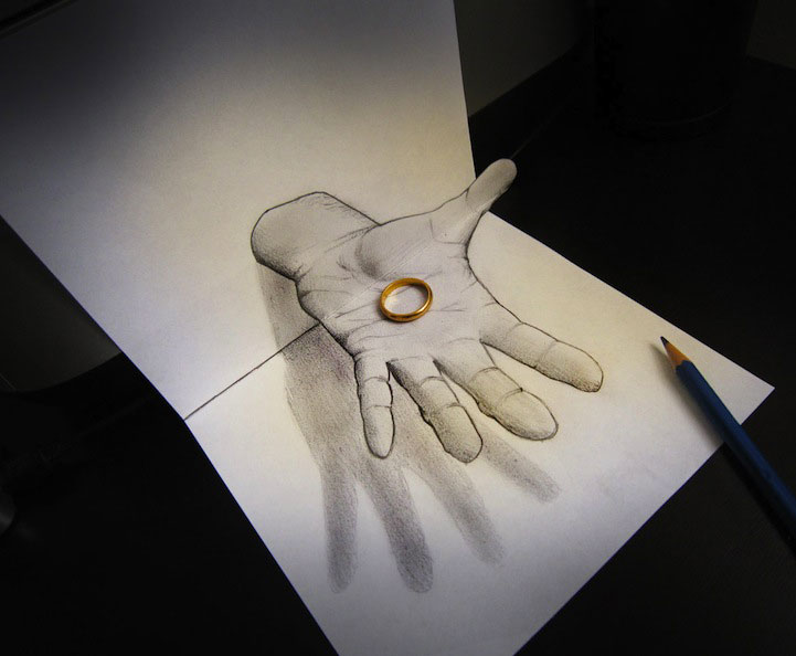 Ingenious Life Like 3D Objects Seem To Escape The Drawing Paper (Photo ...