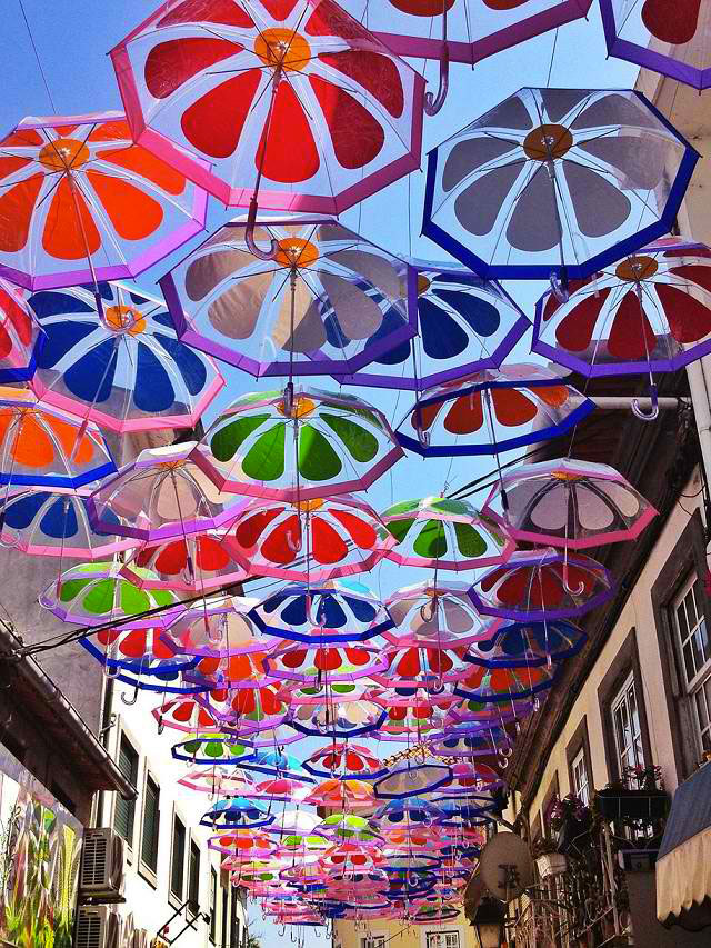 Levitation Of Hundreds Of Colorful Umbrellas In Agueda, Portugal (Photo Gallery)