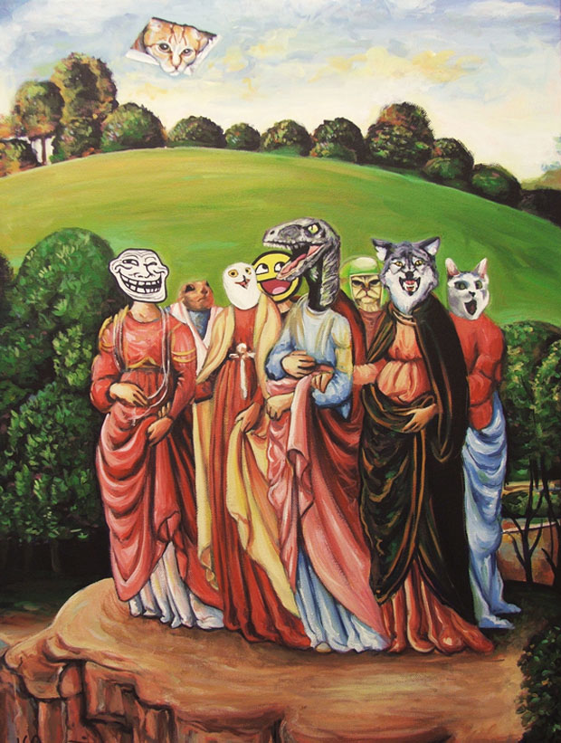 Hilary White: Remake Of Famous Historic Paintings With Modern Pop Culture Icons