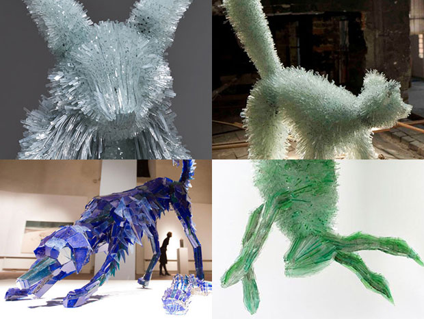 Amazing Animal Sculptures Made From Shards Of Glass (Photo Gallery)