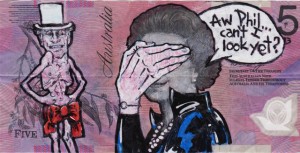An Artist Makes Hilarious Caricatures Of Queen of England On Australian Dollar -18